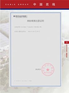 商标续展注册证